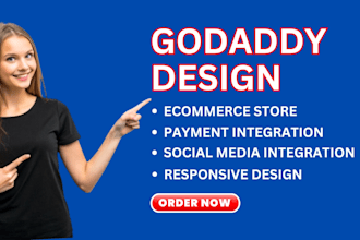 design godaddy wordpress website bluehost hostinger siteground ionos wix website