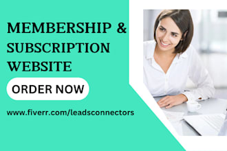 create membership and  subscription website ims webflow elearning website