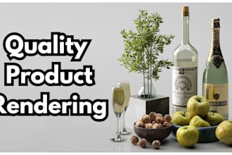 do 3d cgi product photography rendering, amazon photorealistic animation