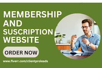 build membership subscription website online courses elearning directory website