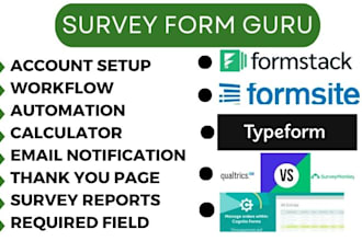 setup typeform cognito forms formsite qualtrics formstick surveytool formlogic