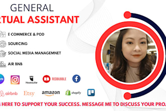 manage ecommerce and assist with administrative tasks