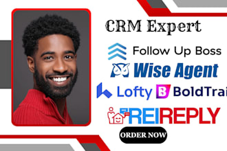setup lofty CRM boldtrail rei reply follow up boss wise agent