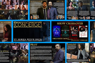 create a pitch deck presentation for your movie, TV show, and podcast