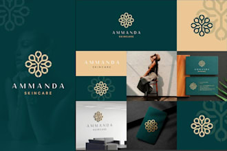 do immensely modern minimalist luxury business logo design and branding