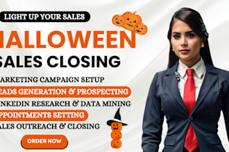 generate halloween spooky sales, sales closer, sales agent, sales representative