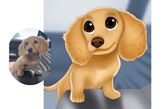 draw your pet in disney style