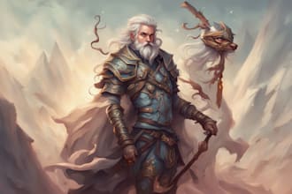 draw fantasy illustration or character design