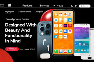 design smartphone shopify store mobile accessories store smartphone website
