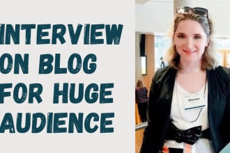 engage you with audience through an interview on my blog