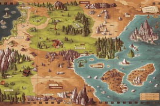 make a fantasy map for rpg fantasy dnd novels board game