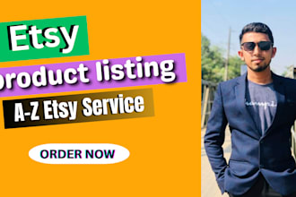 do etsy SEO product listing, set up etsy shop and fully manage