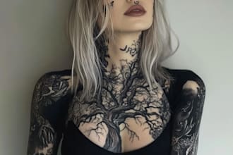 do a custom tattoo sleeve art for you