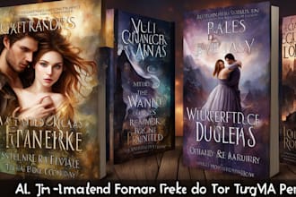 do fantasy book cover design, romance, poetry, book cover illustration cover art