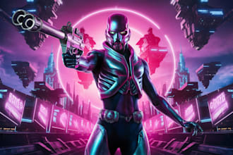 create sci fi character art and sci fi art, or concept art