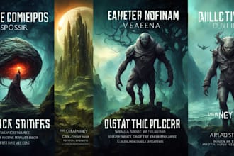 design fantasy, romance and sci fi book covers