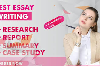 do research and write summaries or essays