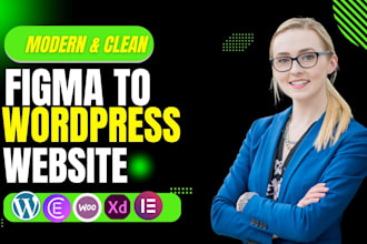 convert figma or PSD  to wordpress with elementor pro