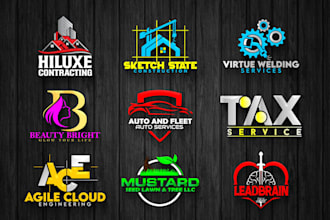do unique creative, modern emerging business logo design