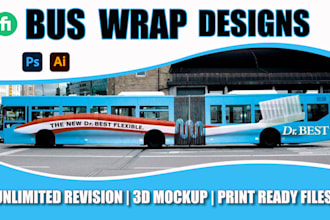 do attractive bus wrap, box truck, vehicle wrap, food truck