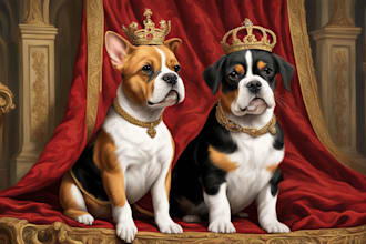 personalized renaissance royal portrait for your pet