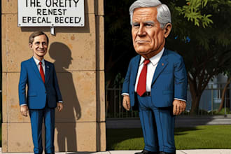 create funny political cartoons