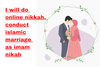 do online nikkah, conduct islamic marriage as imam for quick nikah at home