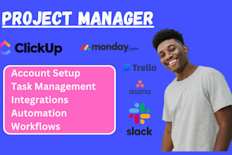 asana trello slack clickup and monday com project manager