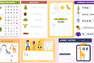 do kindergarten kids activity book worksheet amazon kdp kids book preschool etsy
