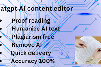 manually proofread and rewrite plagiarism free ai produced content