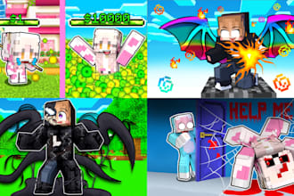 make minecraft thumbnail for your  youtube vidio