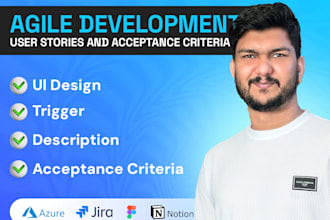 write user stories and acceptance criteria for your project