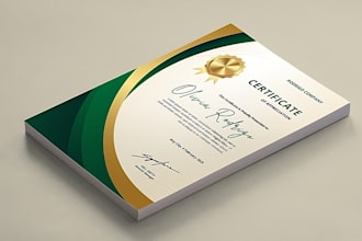 create lovely and professional custom certificate designs