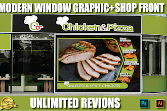 create custom window graphics, storefront stickers and shop front designs