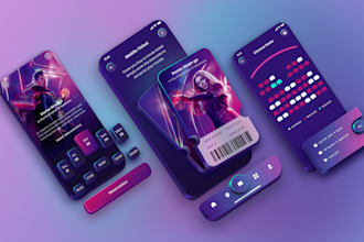 design ui ux and develop android, ios mobile and web apps