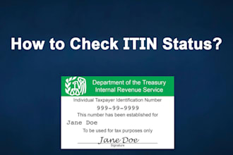help you check your itin number status and get tracking code for you