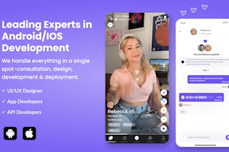 develop audio, video, and chat app with webrtc in react, flutter and node js