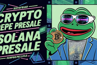 develop funny crypto pepe website, meme coin website, solana presale
