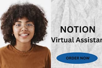 setup notion template database notion virtual assistant