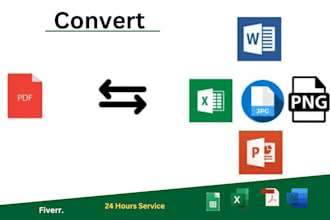 convert pdf to word, google docs  and typing services