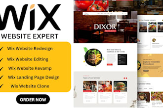 design wix website redesign rebuild revamp edit update clone wix site wix studio