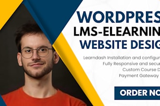 develop, build, customize wordpress lms website with learndash and tutor lms