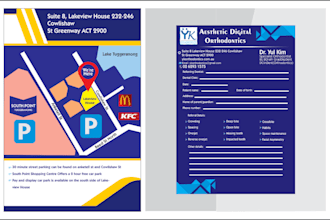 create doctor prescription pads, business card design