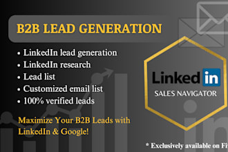do b2b lead generation, email address using linkedin sales navigator