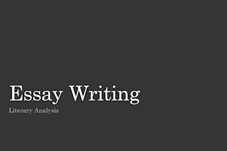 do english literature research, literary analysis, review and linguistics