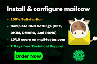 configure and install mailcow for your business mailserver