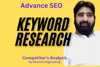 do keyword research base on  reverse engineering and competitor analysis