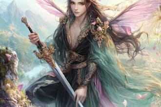 make a unique fantasy character art that you want