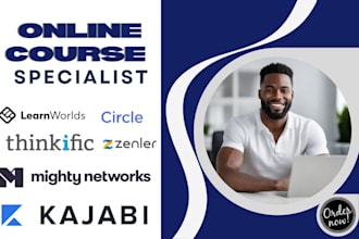 setup learnworlds kajabi thinkific attractwell online course circle so community