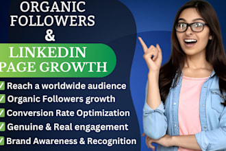 do a superfast organic linkedin page growth to grow organic followers